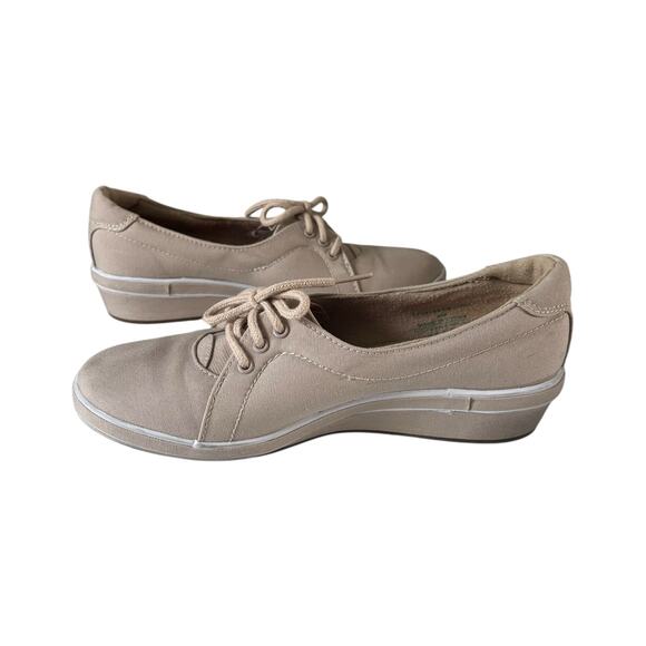 Grasshoppers Women’s Slip On Shoes Size 8 Wide Comfort Work Orthopedic Beige - Picture 4 of 10